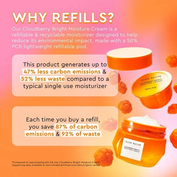 NEW Glow Recipe Cloudberry Bright Refillable Moisture Cream - Picture 9 of 9